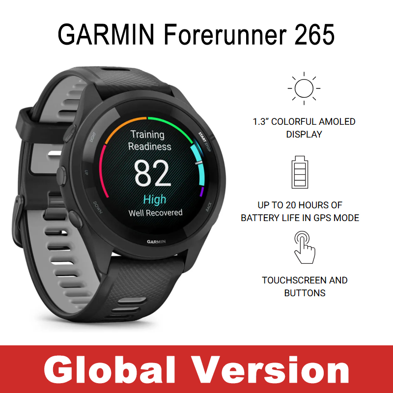 Gps Running Watch - Garmin Forerunner 265 Running Smartwatch Built