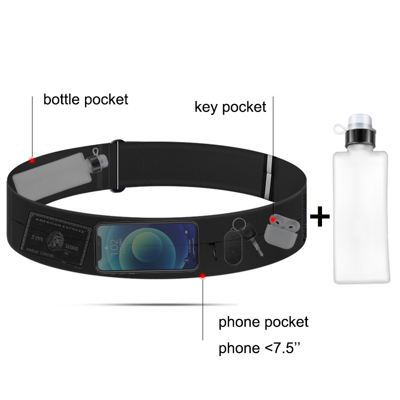 Running Belt Waist Bag with Wa - Running Gear To Hold Phone 评论和价格