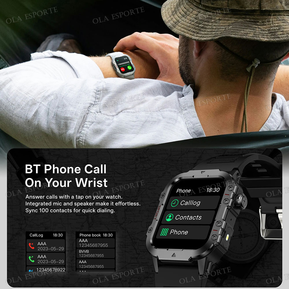2026 Military Outdoor Smart Wa - Gps Running Watch 评论和价格