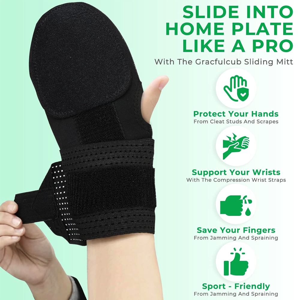 1PC Baseball Sliding Mitt Guar - Running Gear Essentials 评论和价格