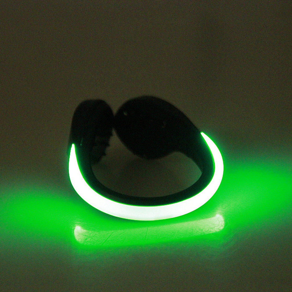 1Pcs LED Flash Shoe Clip Green - Running Jogging Gear 评论和价格