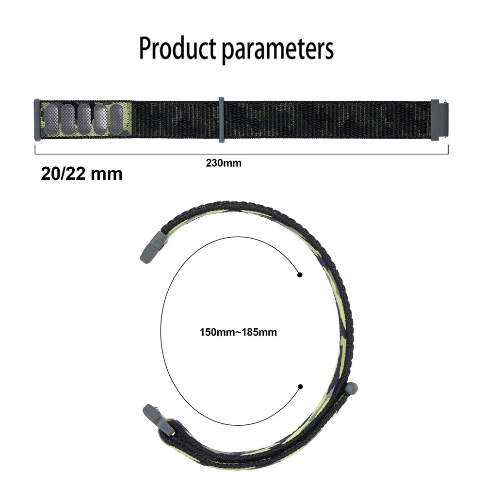 20mm 22mm Nylon Loop Strap For - Runners Gear 评论和价格